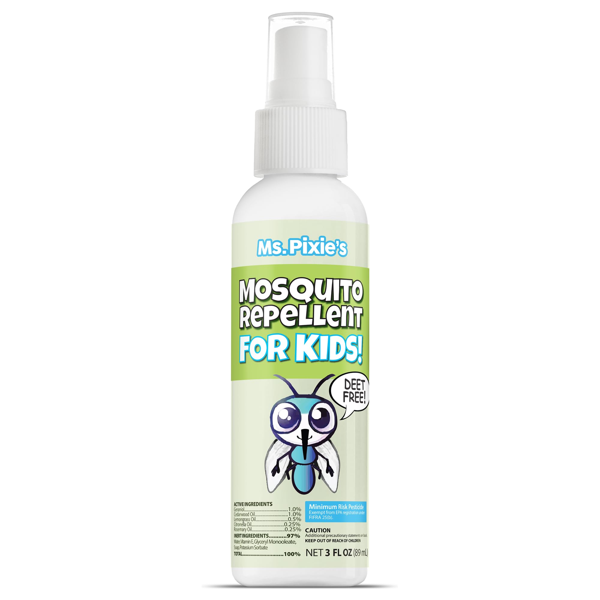 Ms. Pixie's Mosquito Repellent for Kids 3oz aerosol front view
