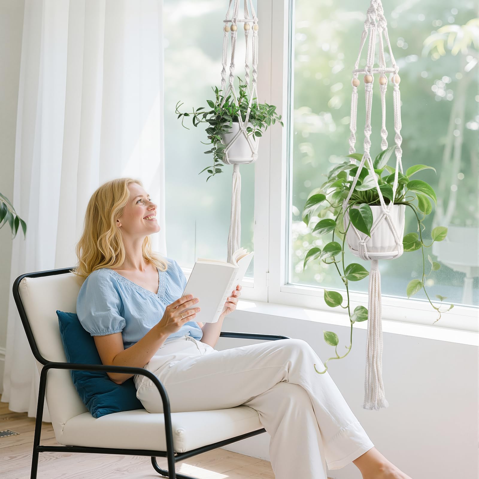 MSFON Macrame Plant Hanger packaging details