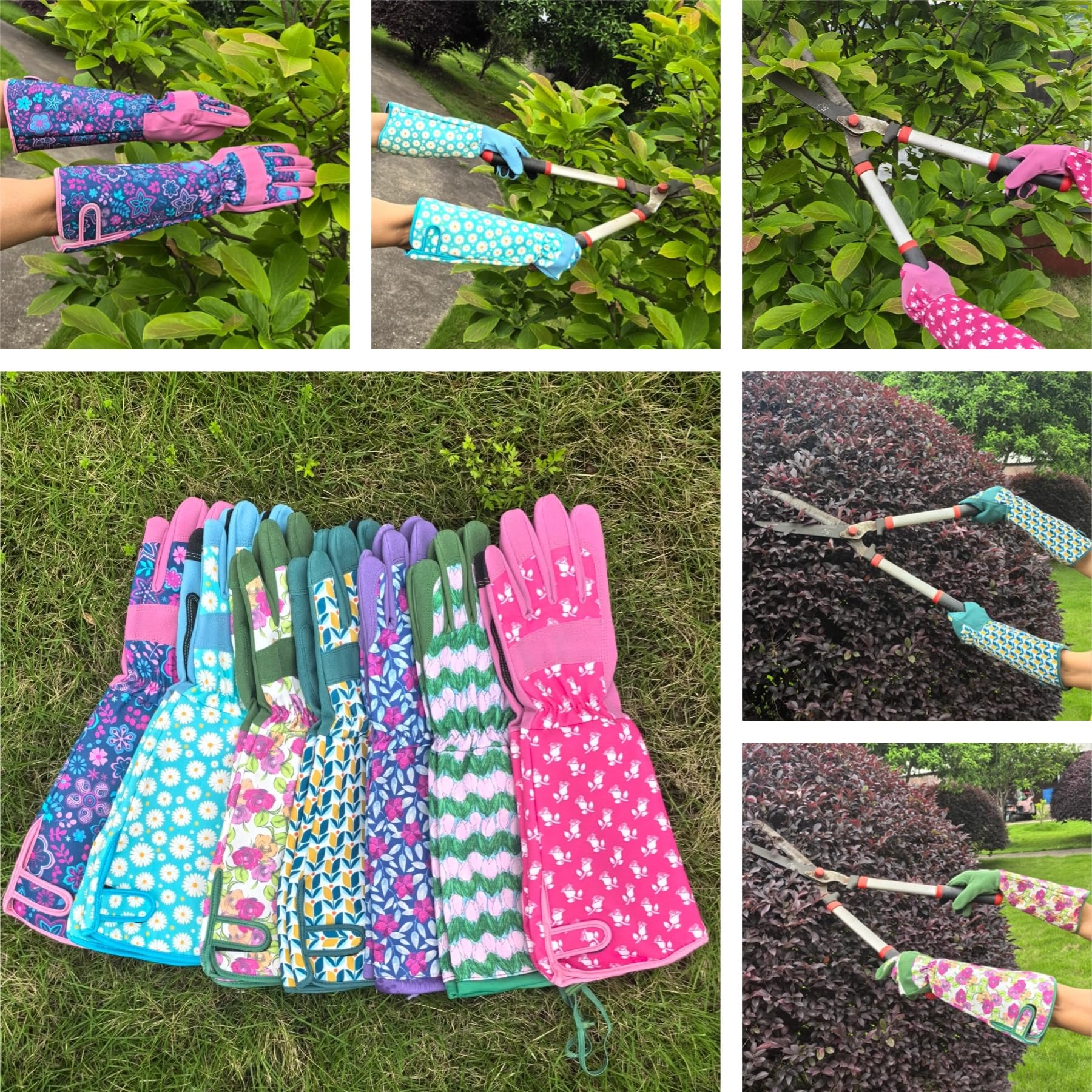 MSUPSAV Garden Gloves long cuff design for arm protection