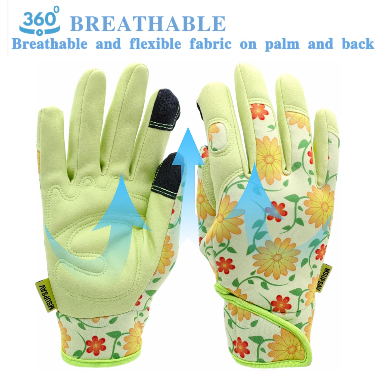 MSUPSAV Garden Gloves packaging and contents