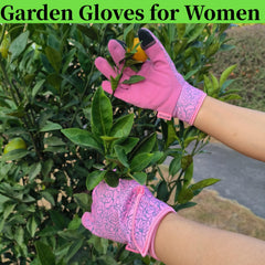 MSUPSAV Garden Gloves showing touchscreen capability