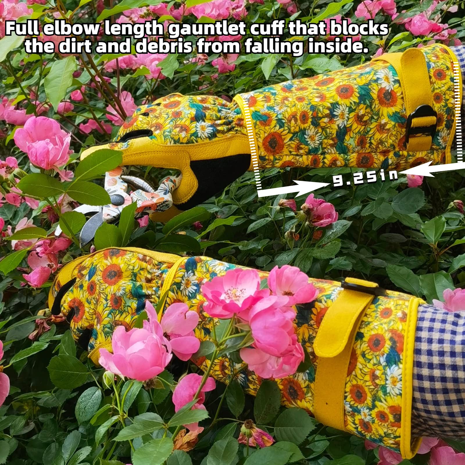 MSUPSAV Gardening Gloves being worn while gardening