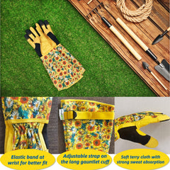 MSUPSAV Gardening Gloves extended cuff detail
