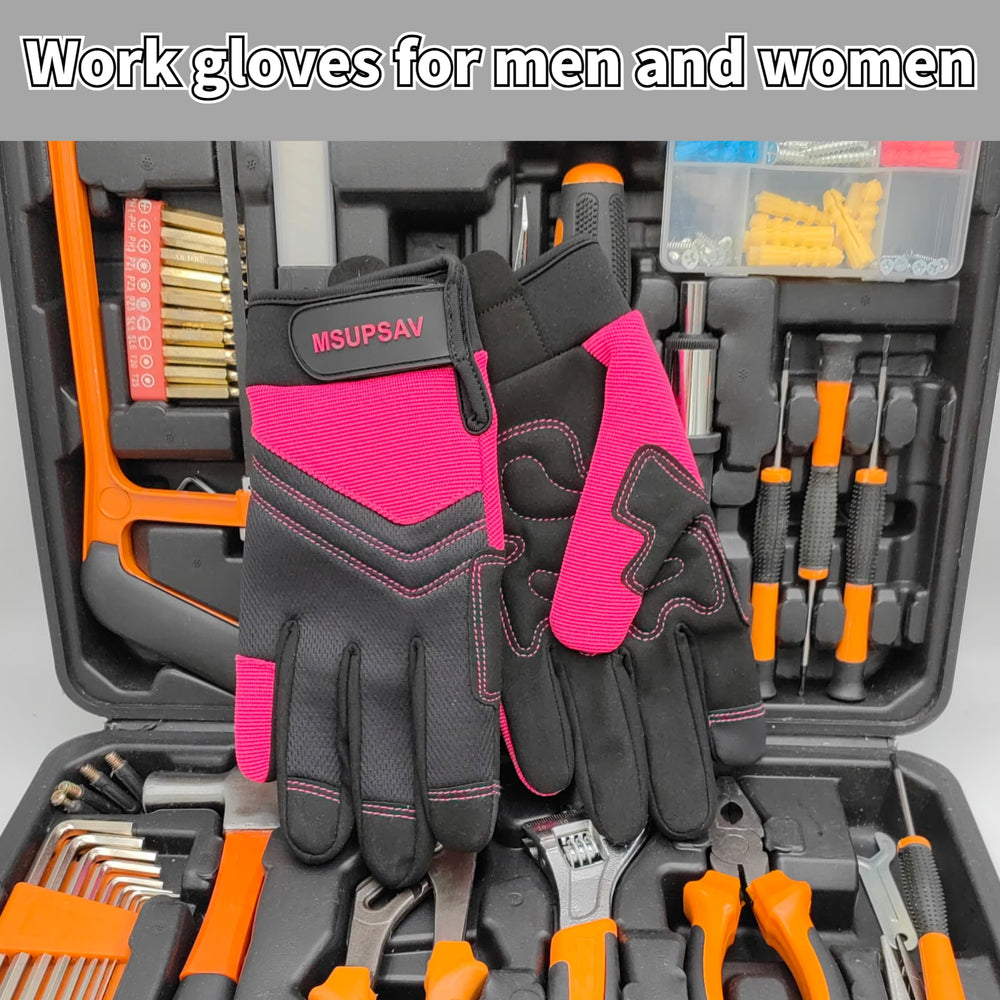 MSUPSAV Gardening Gloves on a woman gardening