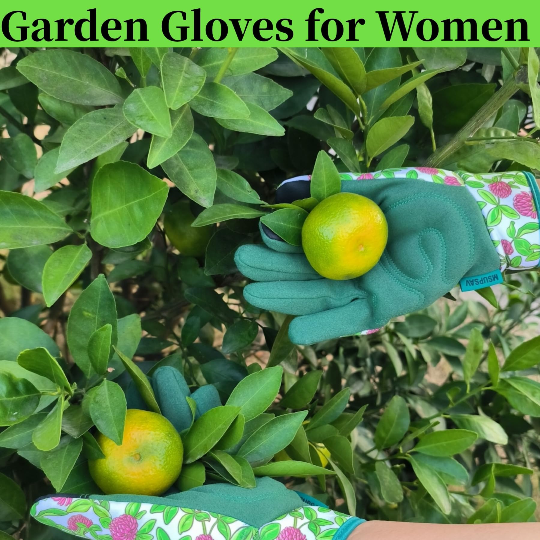 MSUPSAV Gardening Gloves packaging front view