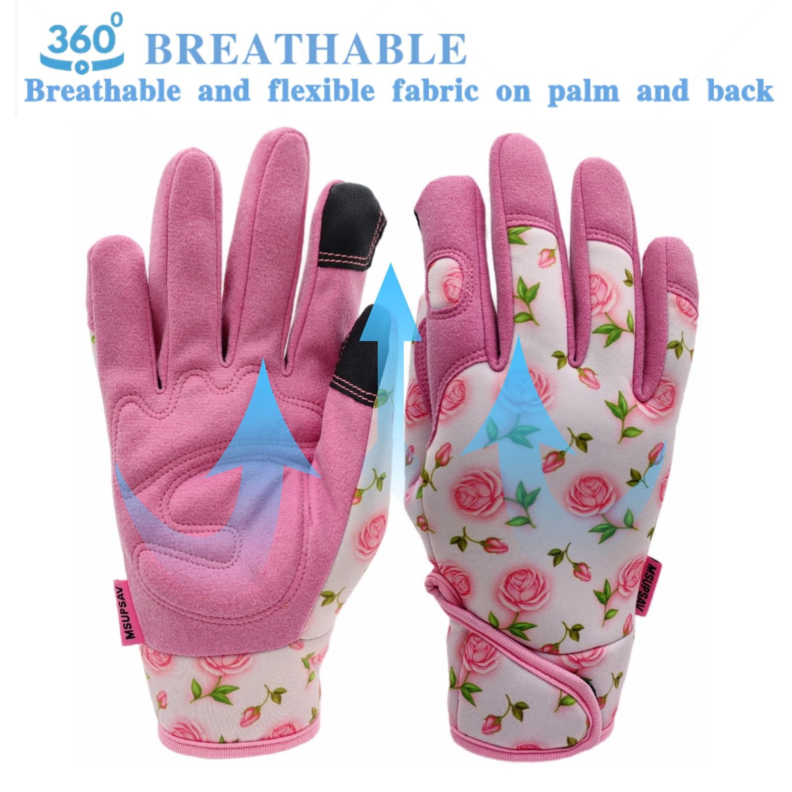 MSUPSAV Gardening Gloves packaging front view