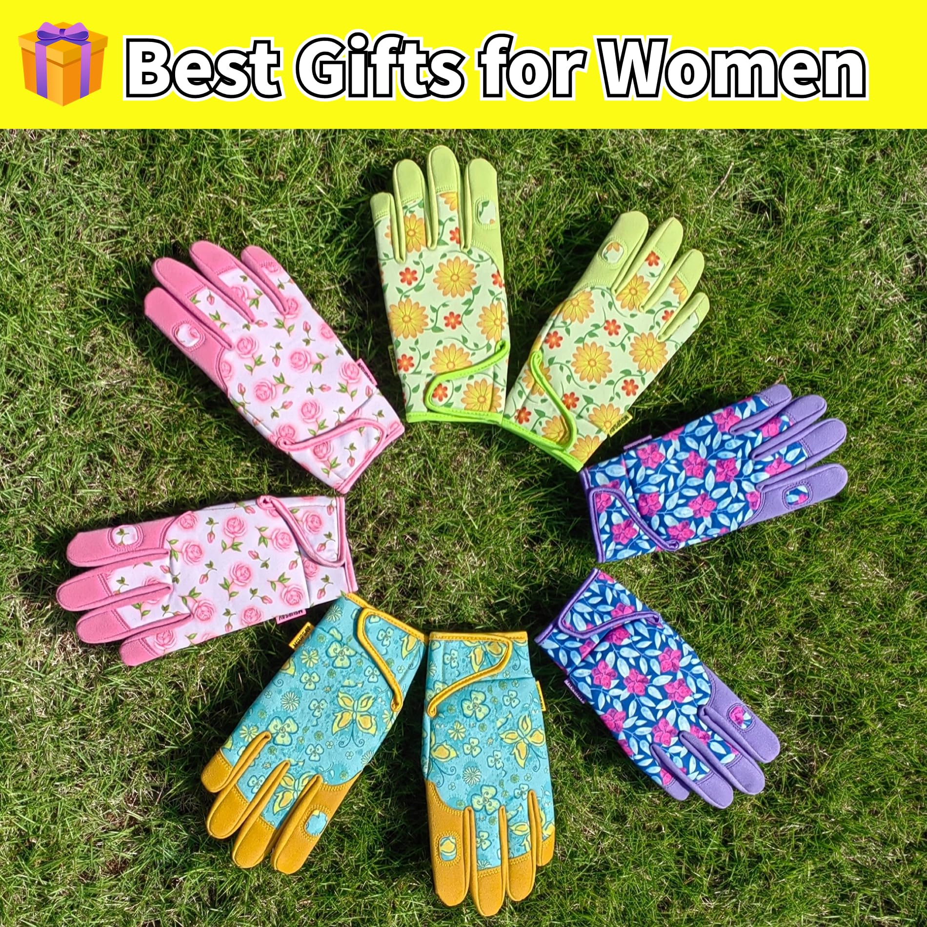 MSUPSAV Gardening Gloves purple detail view