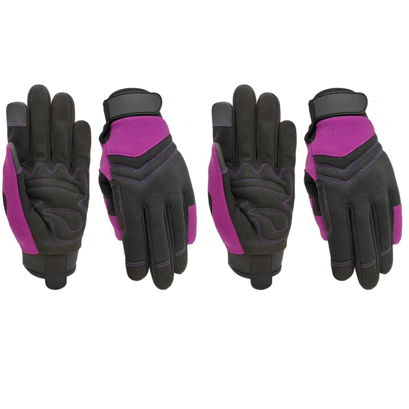 MSUPSAV Gardening Gloves purple front view
