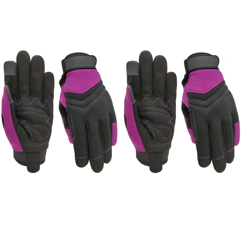 MSUPSAV Gardening Gloves purple front view