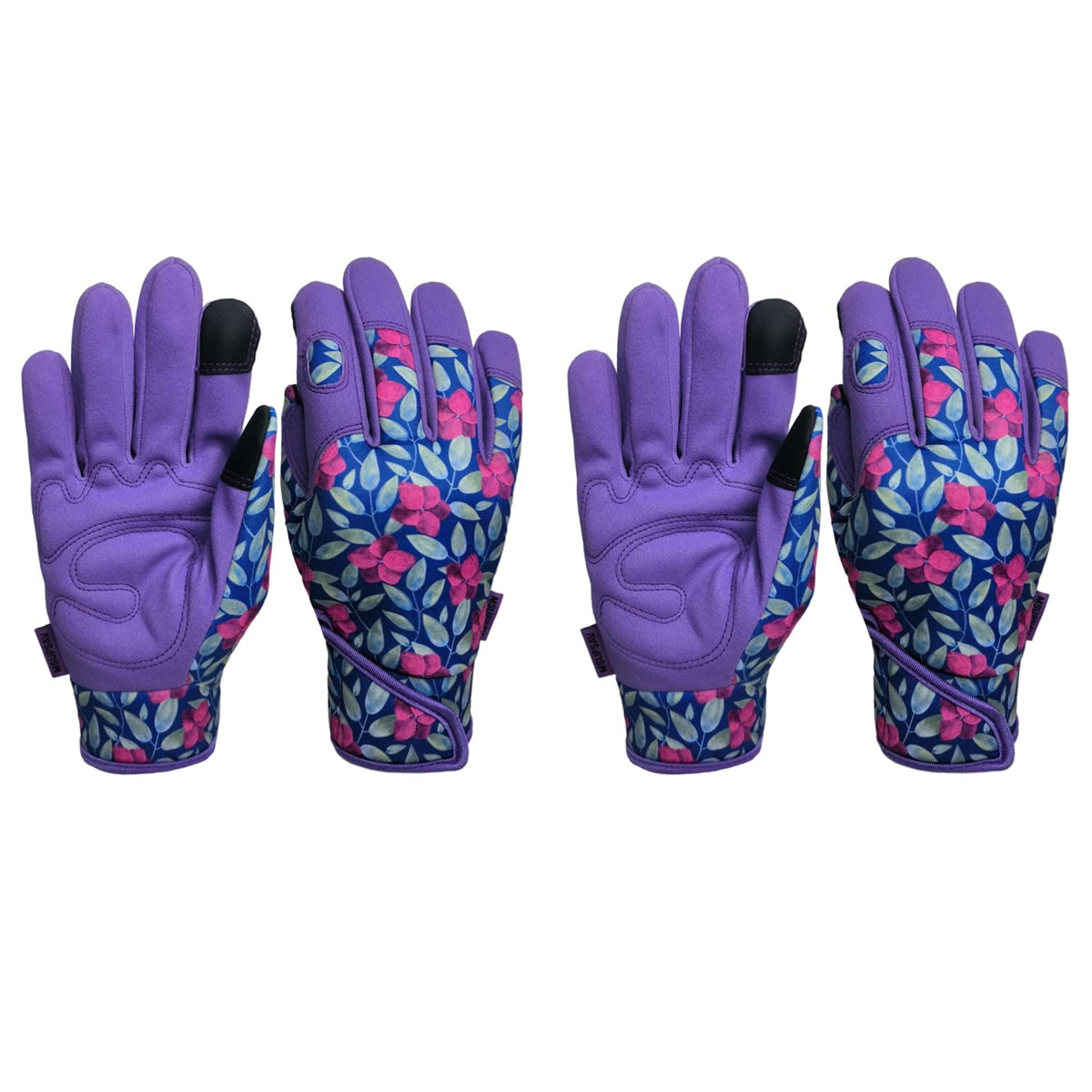 MSUPSAV Gardening Gloves purple front view