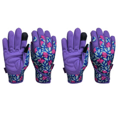 MSUPSAV Gardening Gloves purple front view