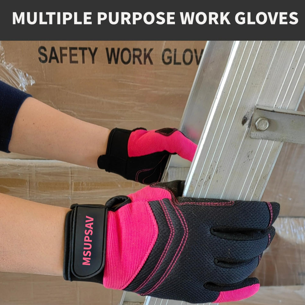 MSUPSAV Gardening Gloves showing adjustable cuff