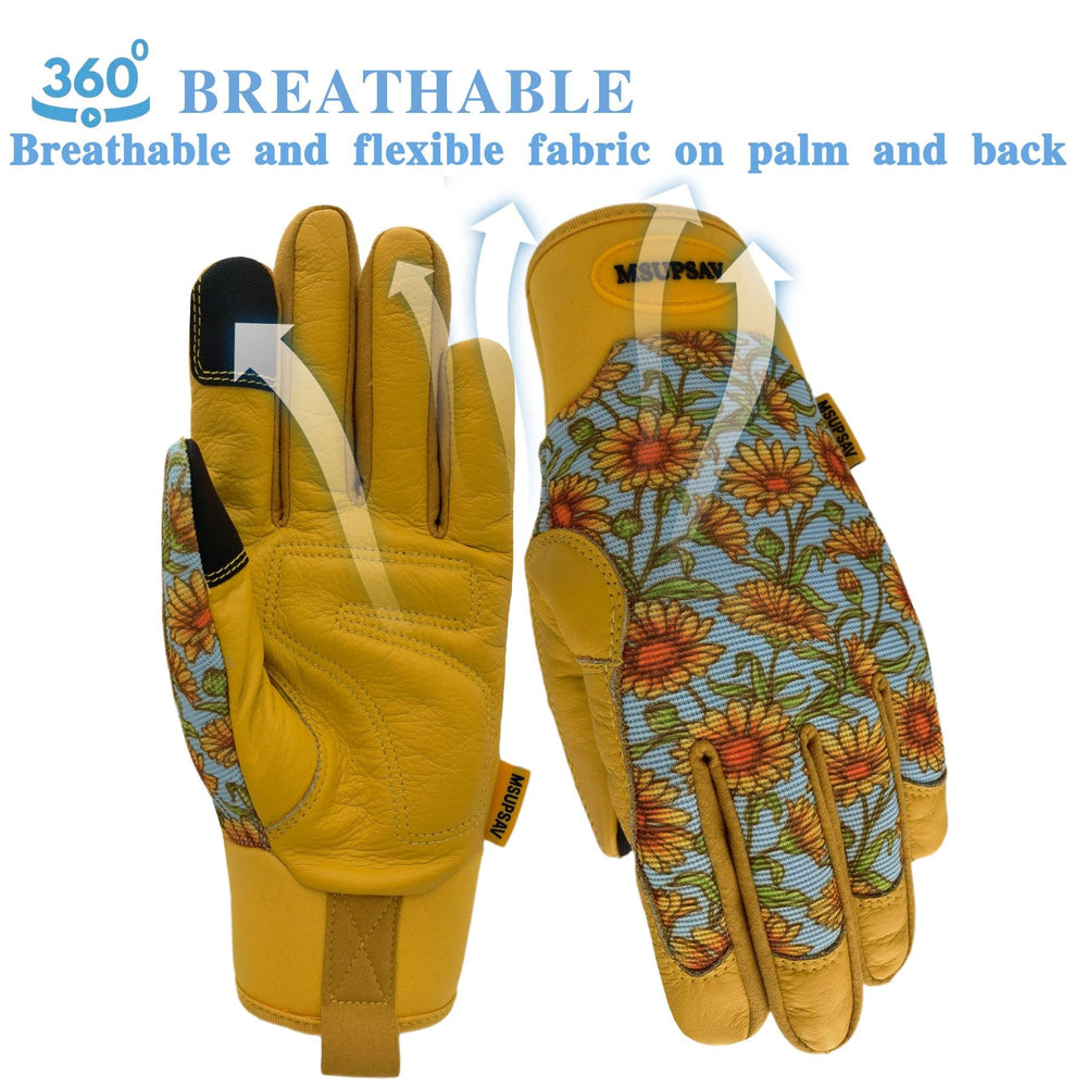 MSUPSAV Gardening Gloves side view showing fit and details