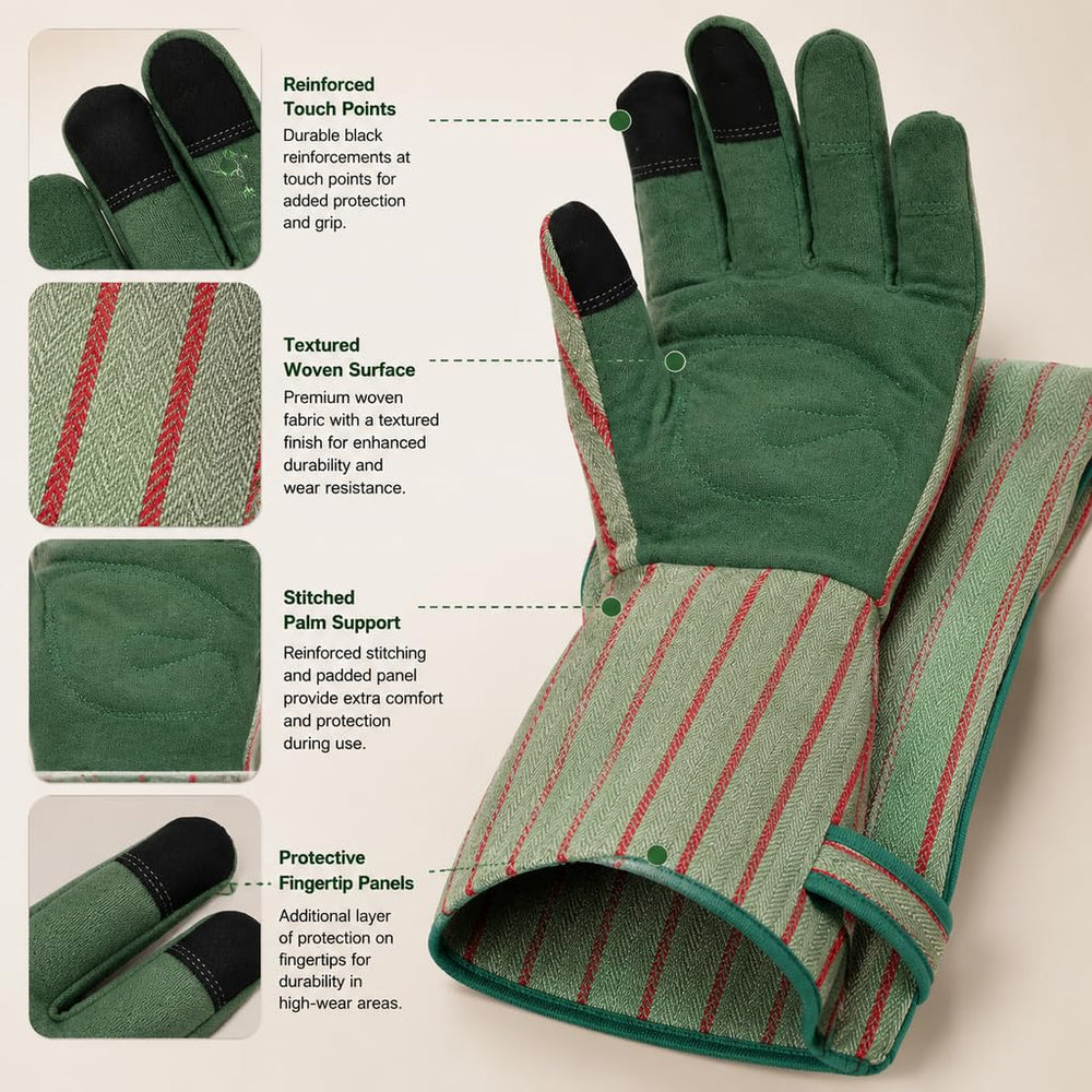MSUPSAV Gardening Gloves with touchscreen compatible fingertips