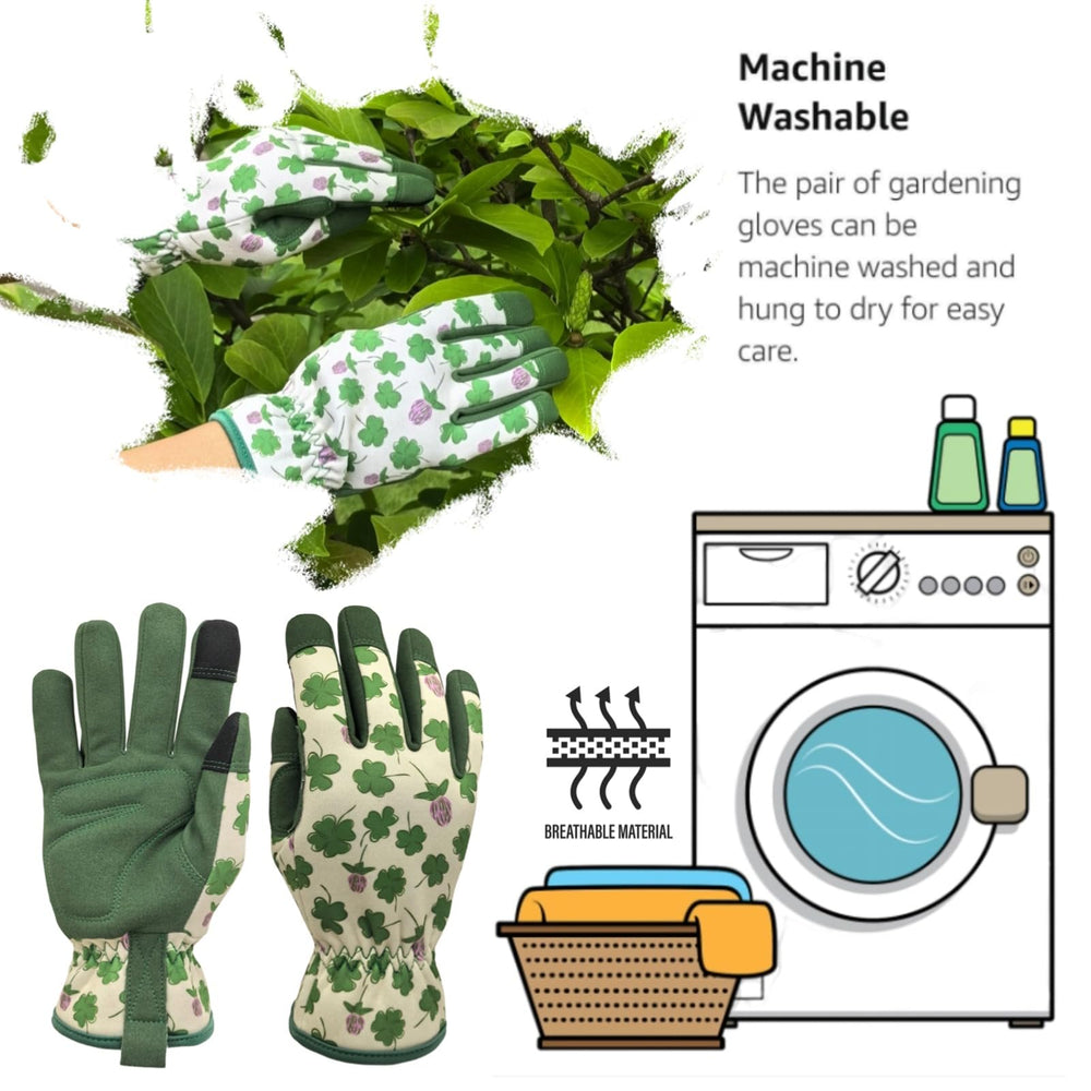 MSUPSAV medium gardening gloves with touchscreen capabilities