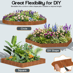 MTART Corrugated Metal Edging displayed outdoors