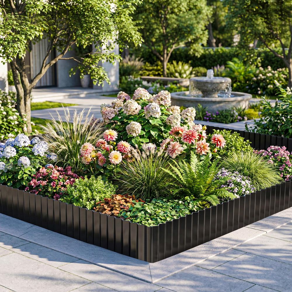 MTART garden edging in a landscaped garden setting