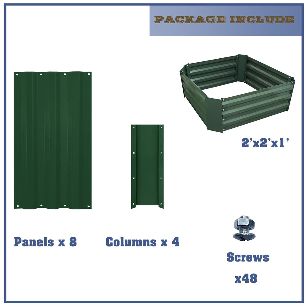 MTB Garden 2x2x1FT raised garden bed filled with herbs
