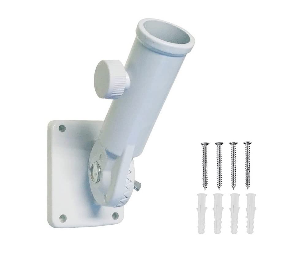 MTB Supply 1 Inch Aluminum Wall Mount Flag Pole Bracket front view