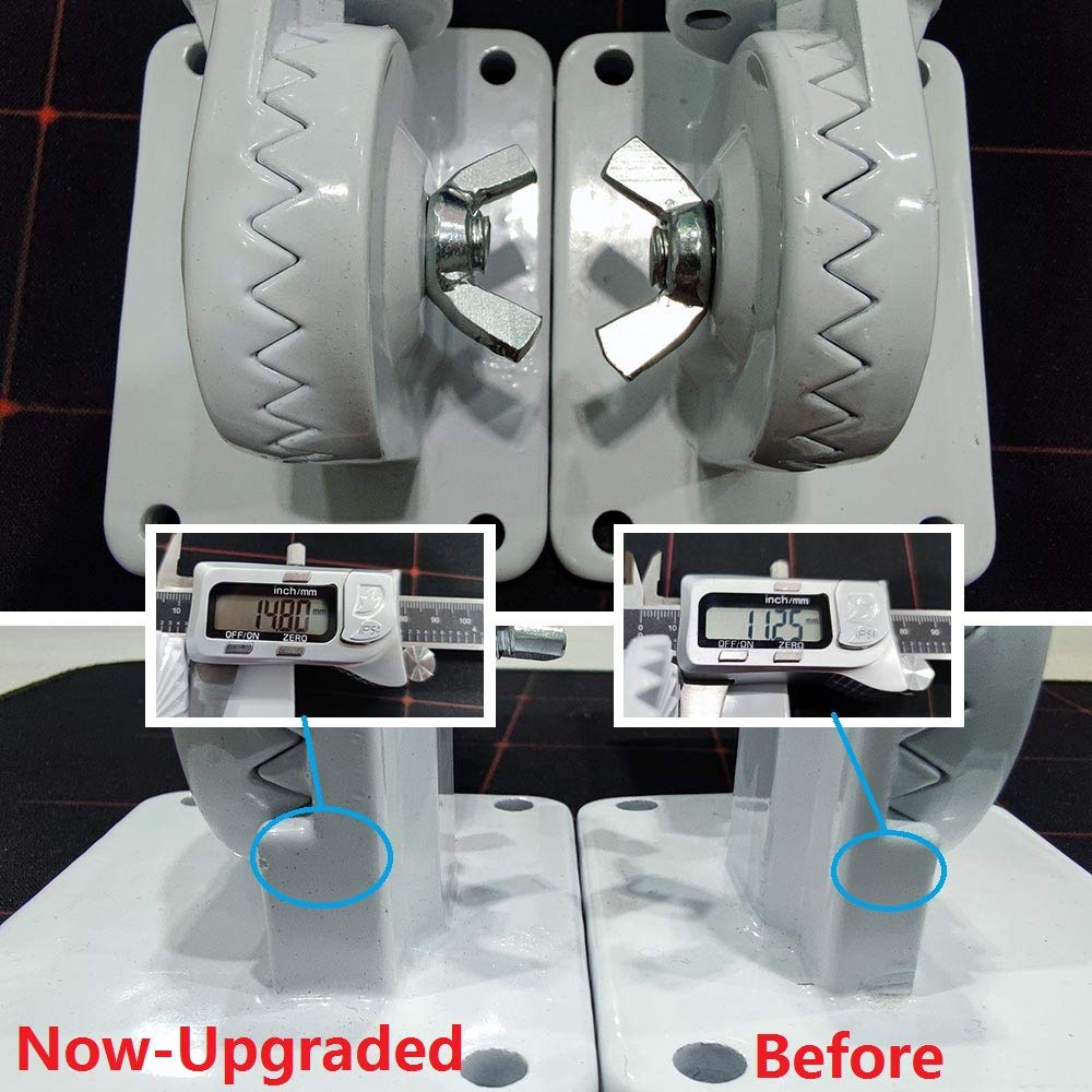 MTB Supply flag pole bracket in white finish close-up