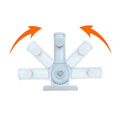 MTB Supply flag pole bracket side view showing adjustable wing nut