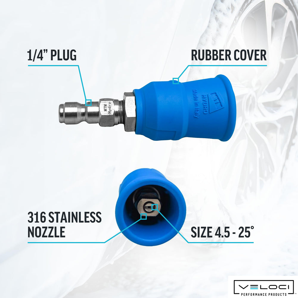MTM Hydro Acqualine Nozzle Tip side view with rubber guard