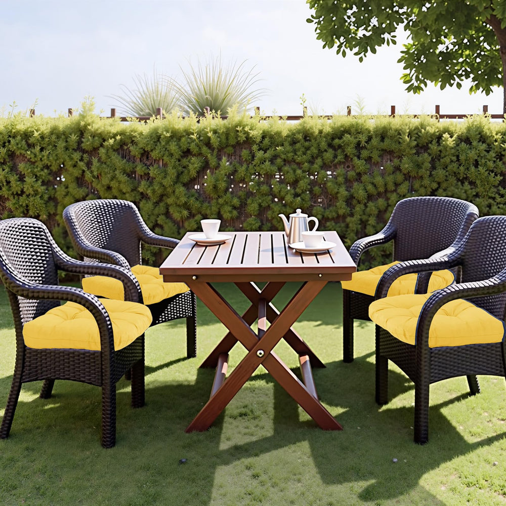 MTMR 19x19 inch outdoor chair cushion on wicker chair