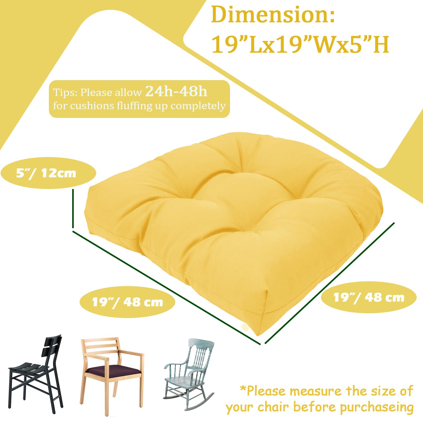 MTMR outdoor chair cushion set packaging