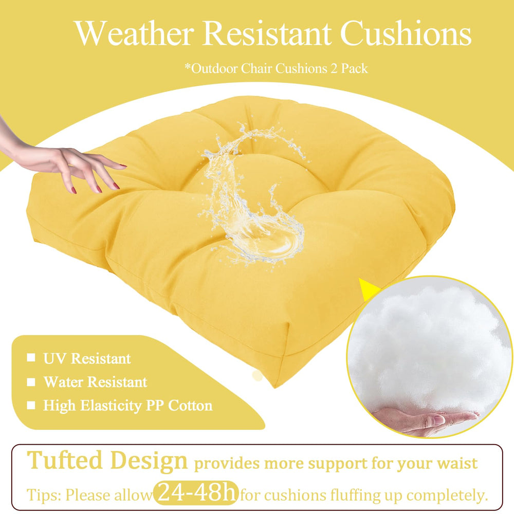 MTMR waterproof outdoor chair cushion on patio