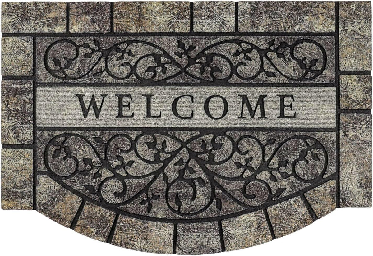MTOUOCK Thick Welcome Mat 24x36 inches front view