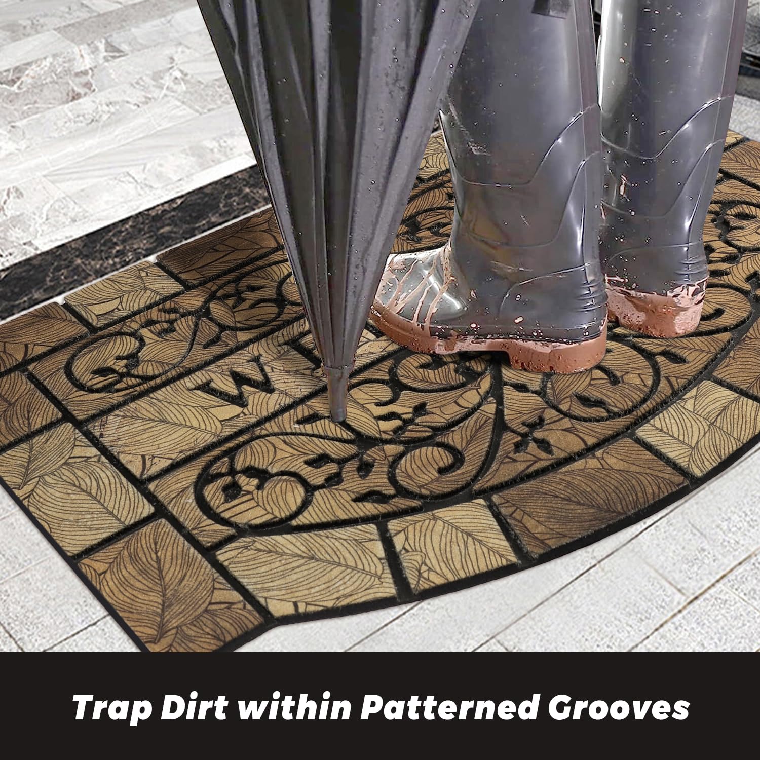 MTOUOCK welcome mat showing durability