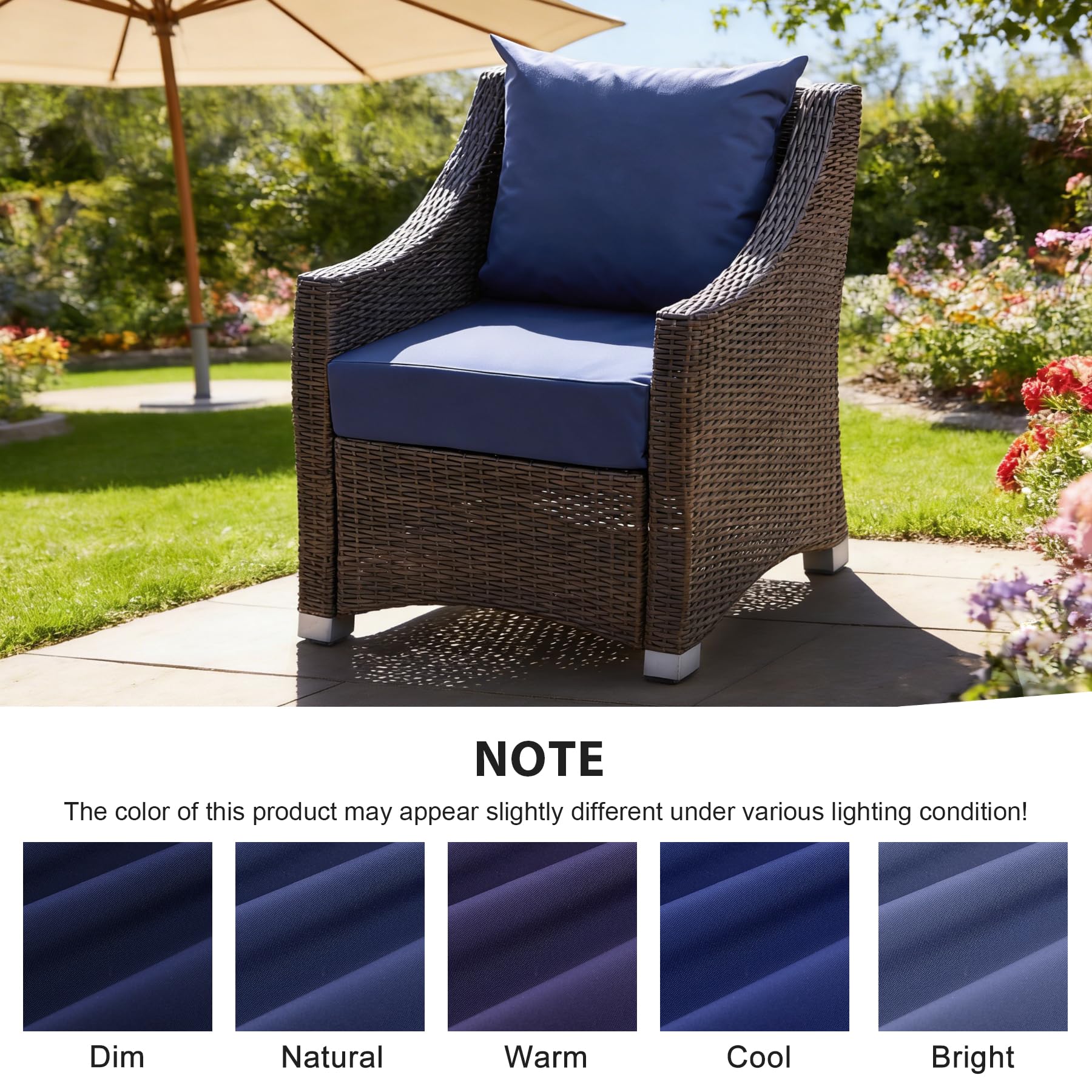 MuaMelop cushion set unpacked showing high-density foam