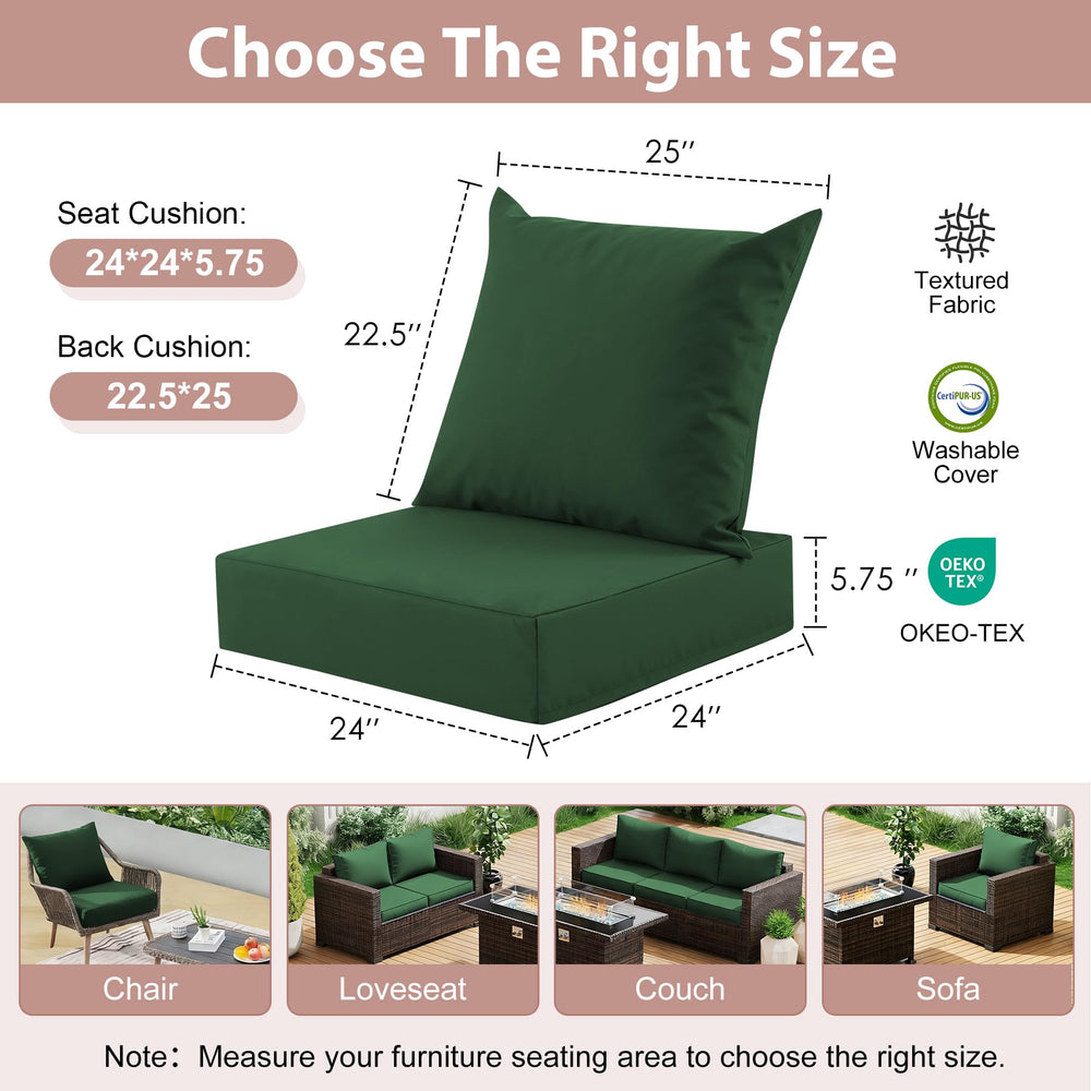 MuaMelop Outdoor cushion back view with adjustable straps