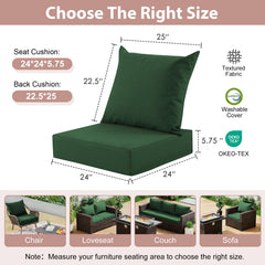 MuaMelop Outdoor cushion back view with adjustable straps