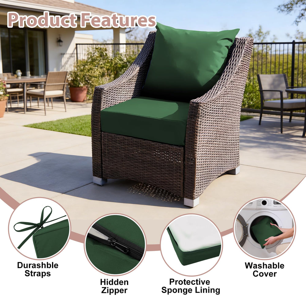 MuaMelop Outdoor Deep Seat Cushion Set packaging vacuum-sealed