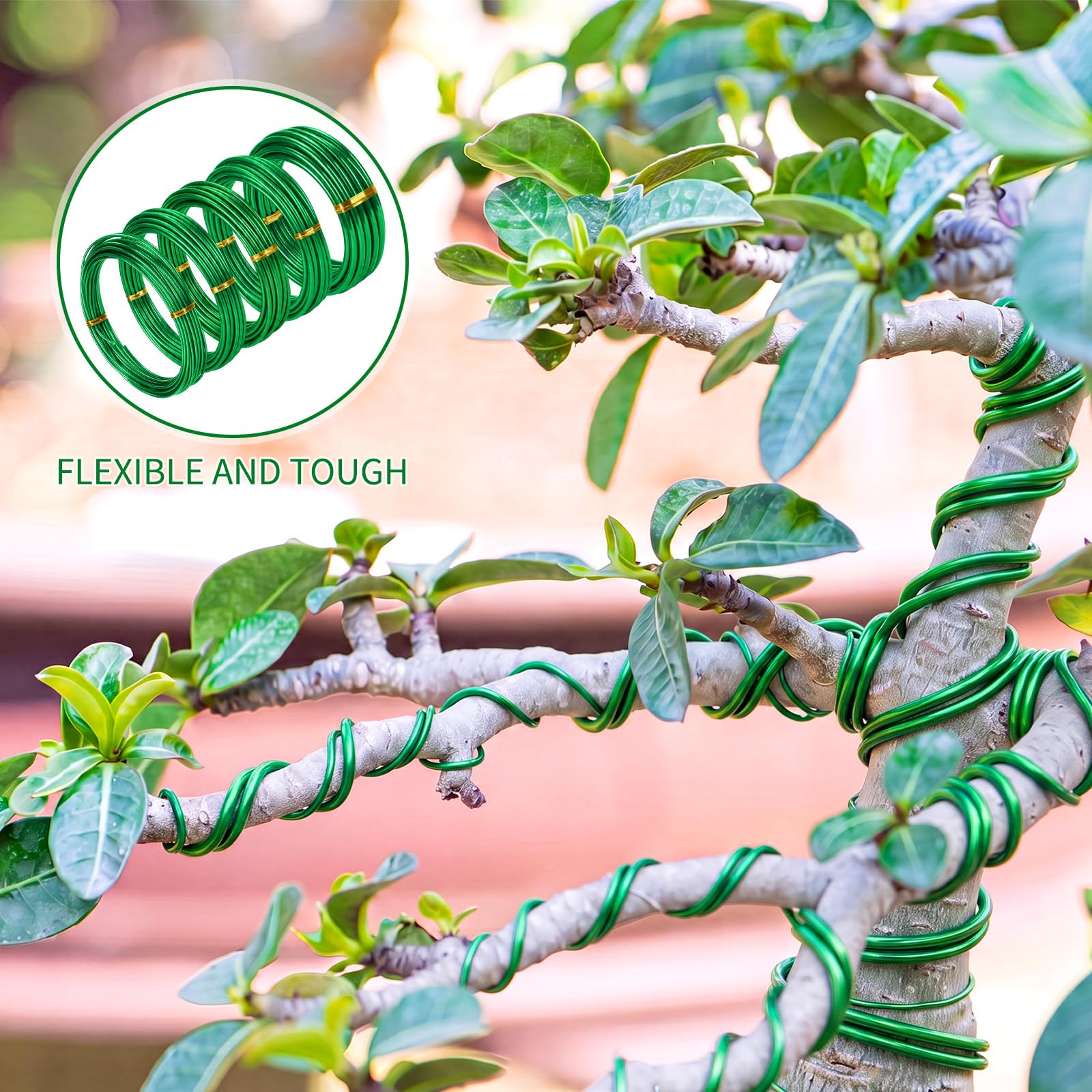 Mudder Bonsai Training Wire 4mm and 6mm rolls