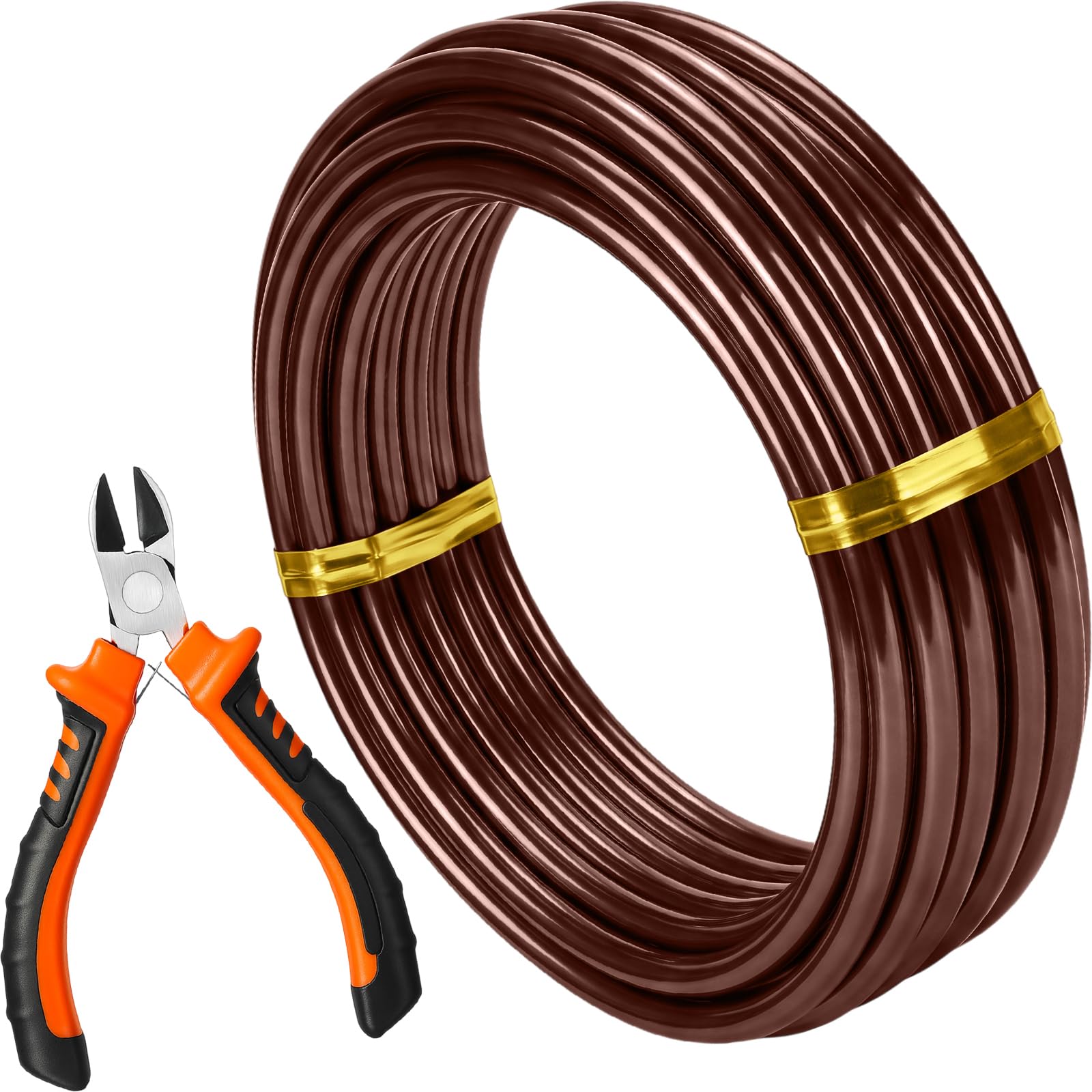 Mudder Bonsai Training Wire 6mm brown roll front view