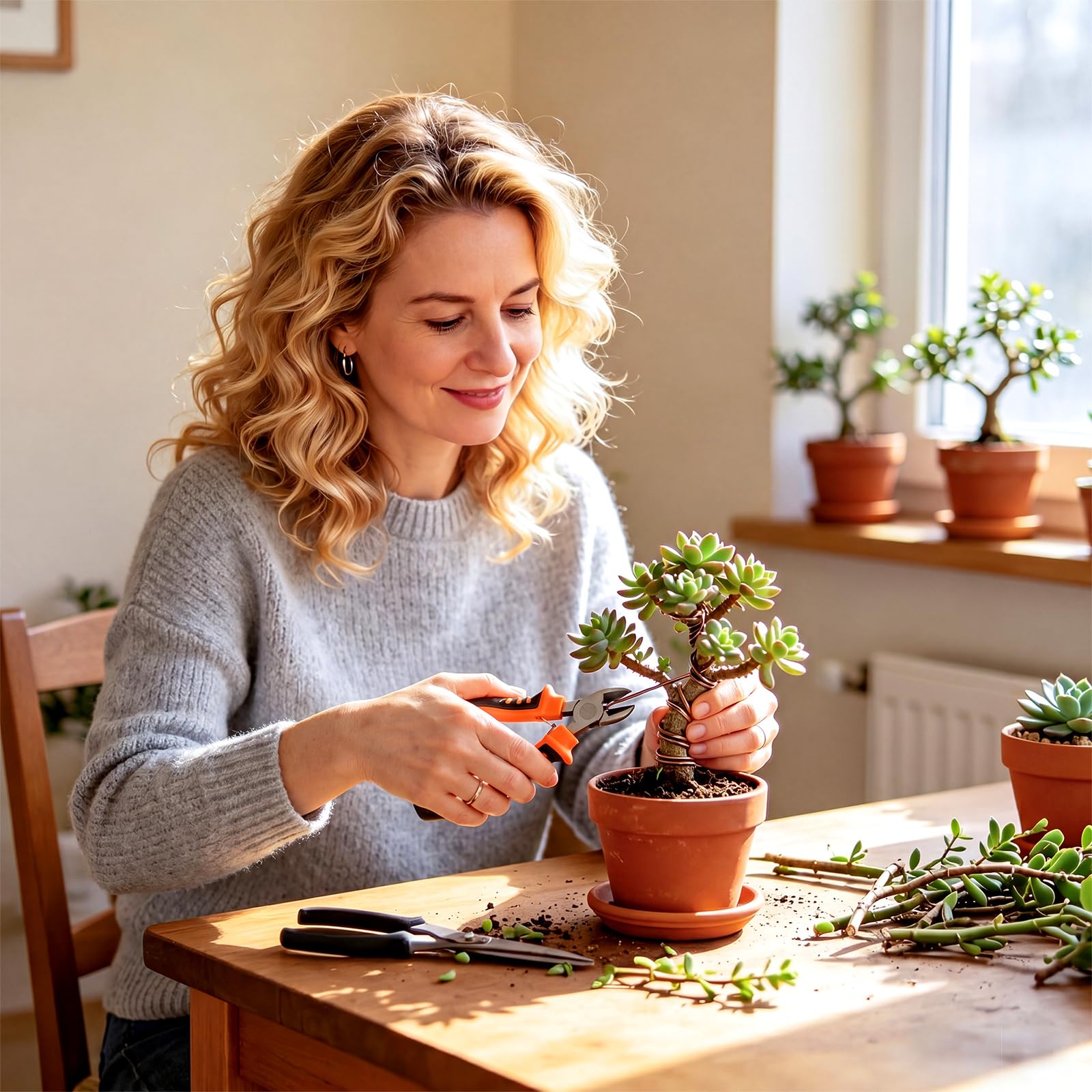 Mudder Bonsai Training Wire Cutter in action
