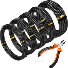 Mudder Bonsai Training Wire Set including wire cutter and 5 rolls of wire