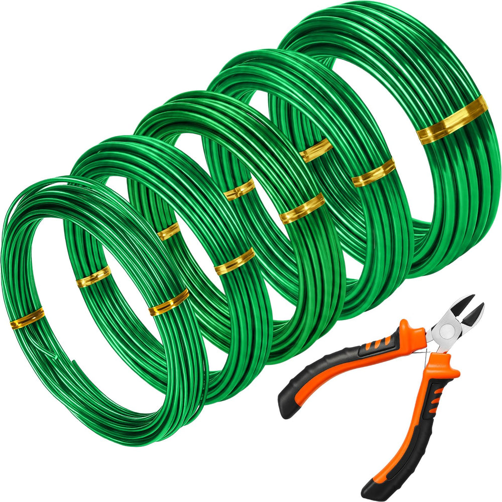Mudder Bonsai Training Wire Set with green aluminum wires
