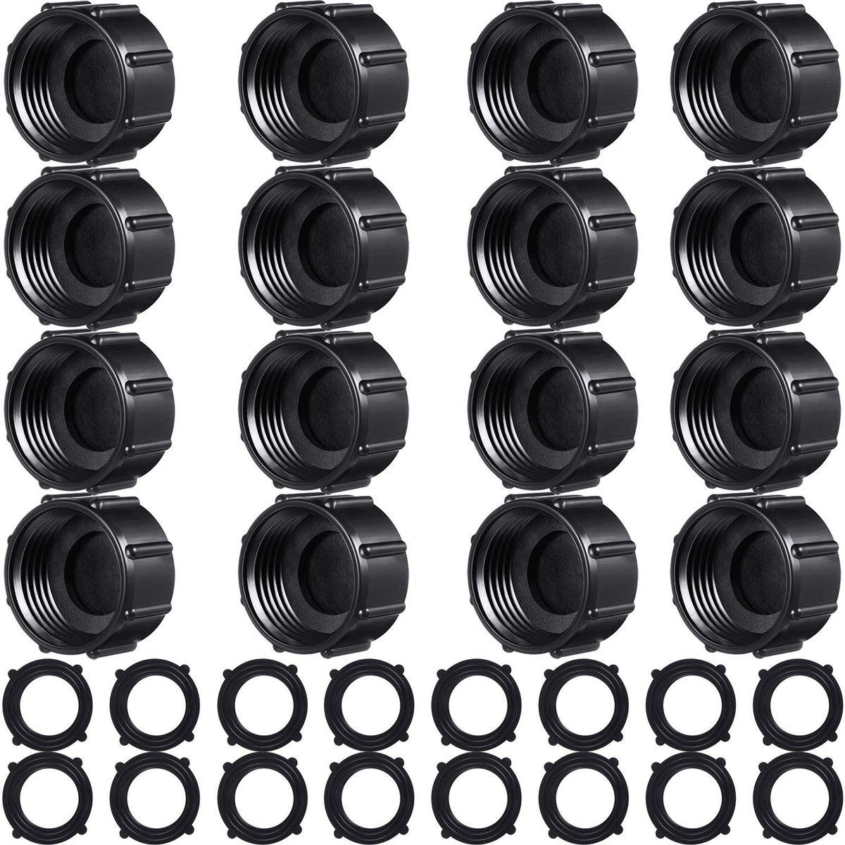 Mudder garden hose caps pack of 16 in grey-purple