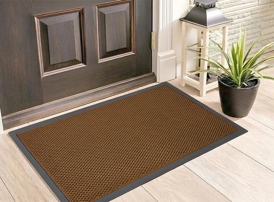 Muddy Mat Heavy-Duty Quick-Dry Door Mat in a garage setting