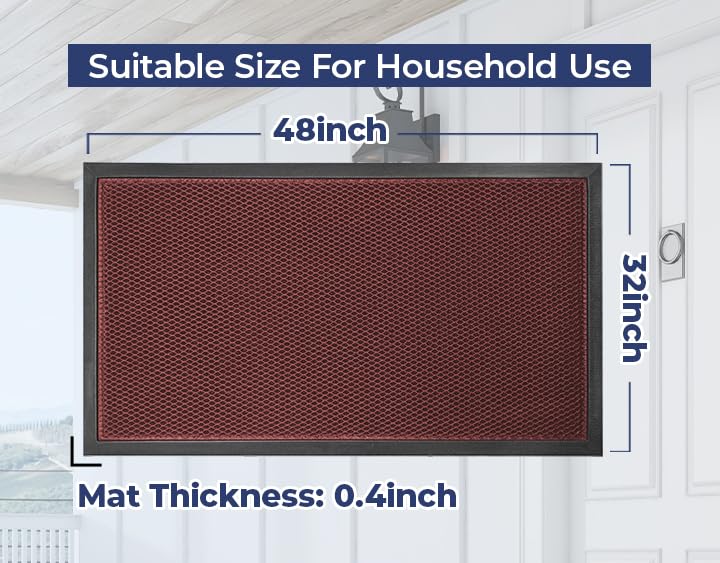 Muddy Mat Heavy-Duty Quick-Dry Doormat in a patio setting