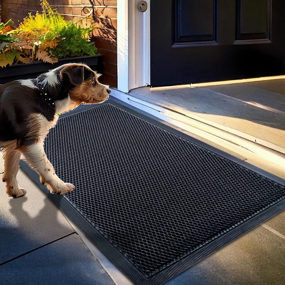 Muddy Mat Heavy-Duty Quick-Dry Floor Mat black front view
