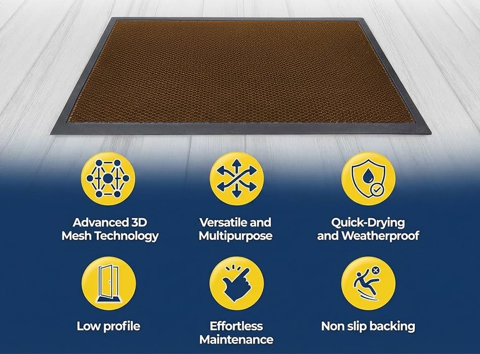 Muddy Mat in a mudroom setting, effectively trapping dirt and mud