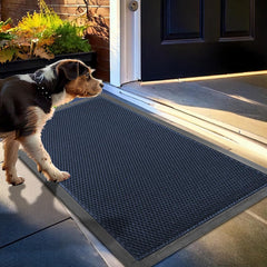 Muddy Mat Meshy Mat blue heavy-duty door mat front view