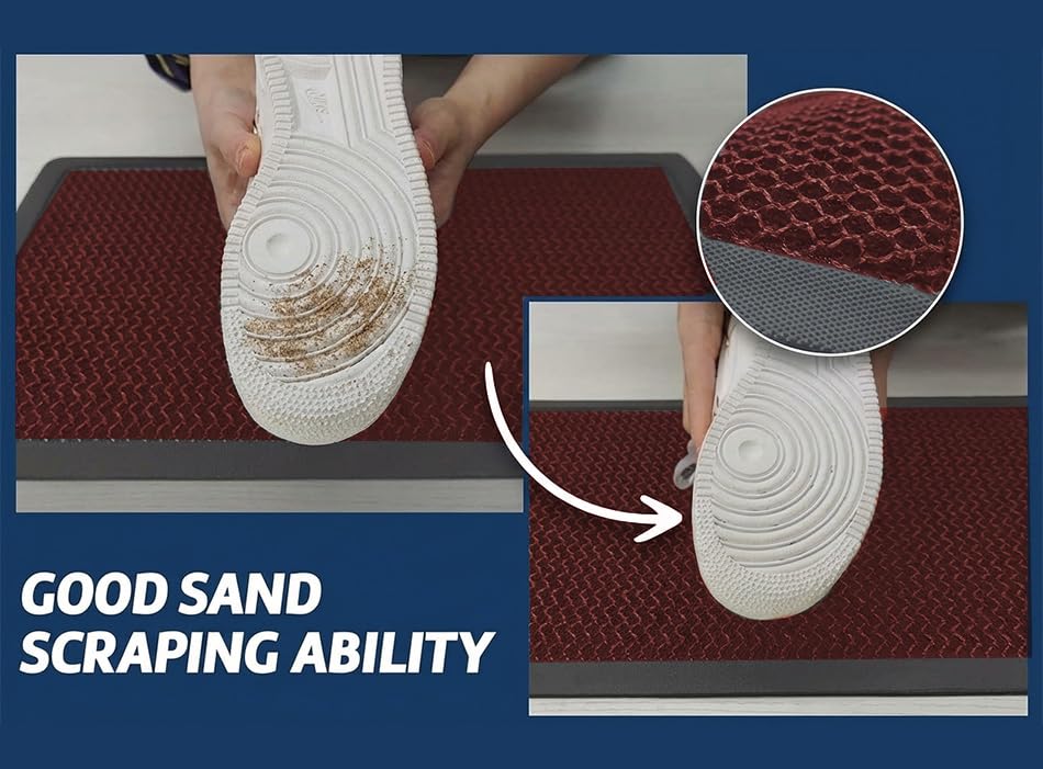 Muddy Mat Meshy Mat in a mudroom