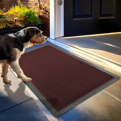 Muddy Mat Meshy Mat red front view with 3D Meshy texture