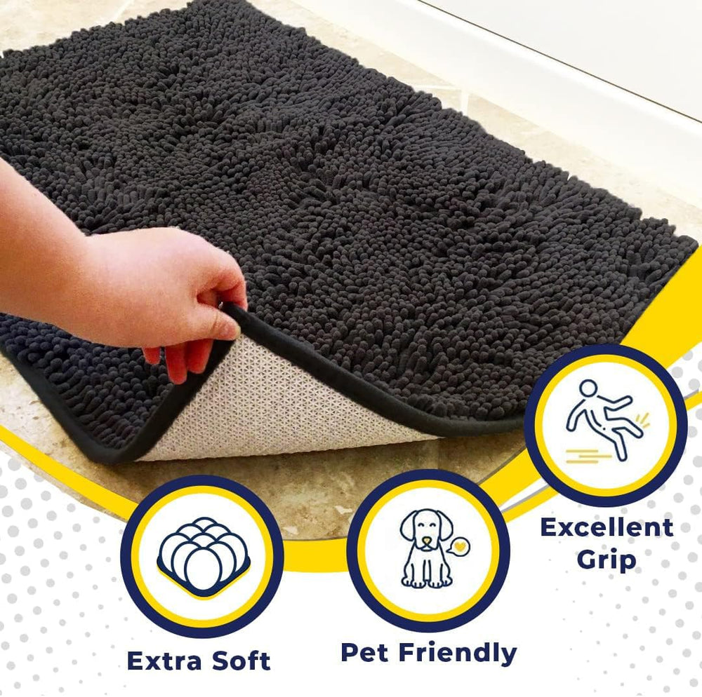 Muddy Mat showing plush chenille texture