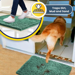 Muddy Mat showing slip-resistant backing